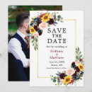 Search for sunflower burgundy rose invitations Watercolor burgundy floral