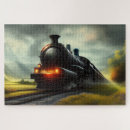 Search for steam locomotives puzzles Train
