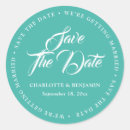 Search for turquoise wedding stickers Typography