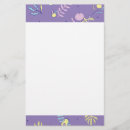 Search for purple stationery paper Floral