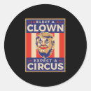 Search for circus clown stickers Donald