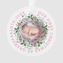 Search for grandma and grandpa christmas tree decorations Pink
