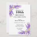 Search for wisteria birthday invitations Purple