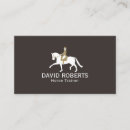 Search for horse trainer business cards Equine