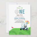 Search for hole in one invitations Blue
