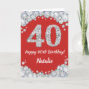 Search for 40th birthday cards 40 forty years old