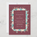 Search for bordeaux wedding invitations Watercolor