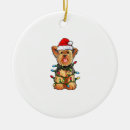 Search for yorkie christmas tree decorations Animal