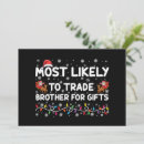 Search for brother invitations Santa