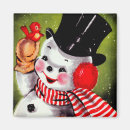 Search for happy snowman magnets Frosty