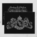 Search for regal wedding invitations Black