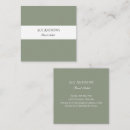 Search for sage green business cards Simple