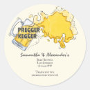 Search for coed baby shower stickers A baby is brewing