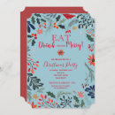 Search for floral christmas invitations Watercolor