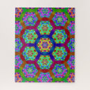 Search for hexagon puzzles Abstract