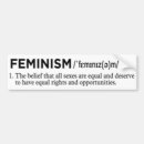 Search for feminism bumper stickers Equal rights