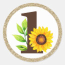 Search for sunflower birthday stickers Botanical