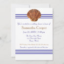 Search for seashells invitations Stripes