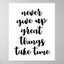 Search for never give up posters Wall