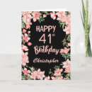 Search for 41st birthday cards Forty first birthday