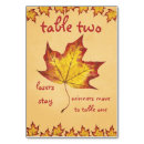 Search for leaf table cards Fall