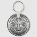 Search for baptism rounded key rings Catholic