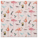 Search for tropical bird fabric Flamingo