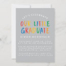 Search for rainbow graduation invitations Colourful