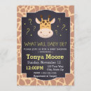 Search for giraffe gender reveal invitations Baby