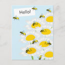 Search for bee illustration postcards Honeybee