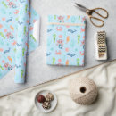 Search for whales wrapping paper Purple