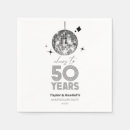 Search for cheers to 50 years napkins 50 fifty fiftieth