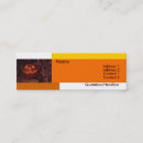 Search for spooky business cards Orange