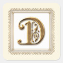 Search for letter d wedding stickers Elegant