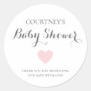 Search for thank you baby girl shower stickers Simple