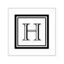 Search for monogrammed monogram initial letter rubber stamps Square