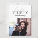 Search for fun 30th birthday invitations Modern