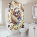 Search for sloth shower curtains Watercolor