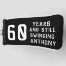 Search for 60th birthday golf head covers 60 years old