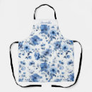 Search for blue floral pattern aprons Garden