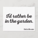 Search for birds and blooms postcards Gardener