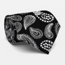 Search for black and white paisley ties Pattern