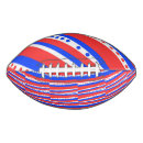 Search for red white and blue footballs Stripes