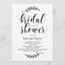 Search for rustic elegant bridal shower invitations Calligraphy