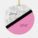 Search for marble christmas tree decorations Black and white marble