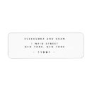 Search for elegant return address labels Couple