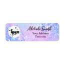 Search for purple sparkle return address labels Glitter