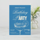 Search for blue cocktail party invitations Retro