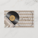 Search for vinyl record business cards Musician