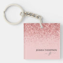 Search for glitter key rings Blush pink